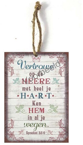 Vertrouw op de HEERE