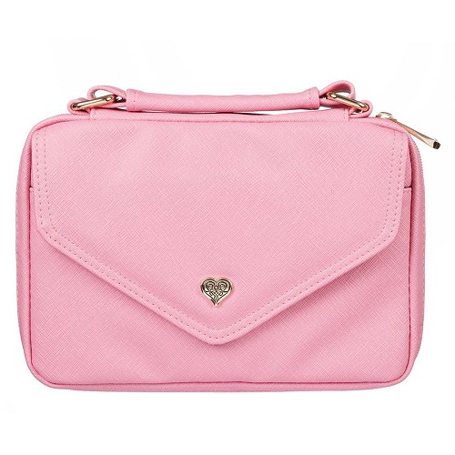 Pink with Heart Badge Luxleather
