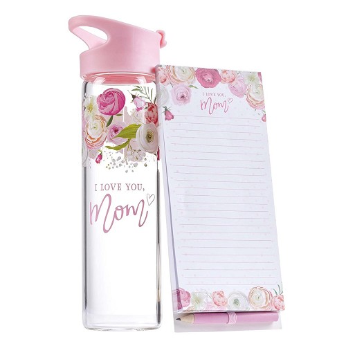 I love you mom – Notepad & Bottle