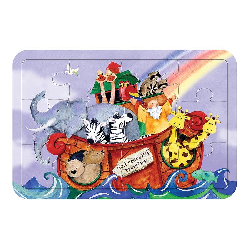 Cardboard puzzle Noahs Ark 12pcs 15,2×22