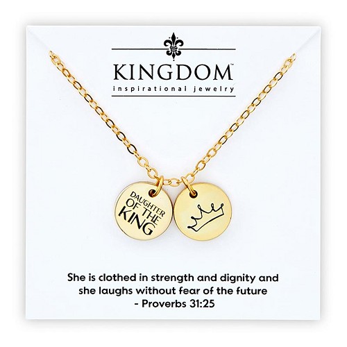 Double coin necklace Crown