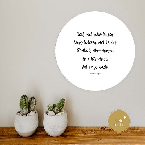 Muurcirkel Terra 25 cm – Leef met volle teugen