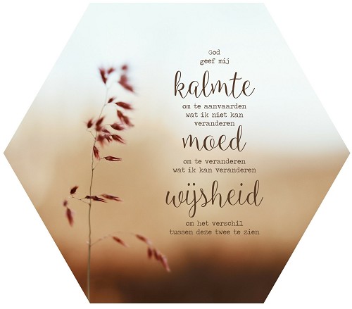 Muurcirkel Honingraat – Gebed om kalmte