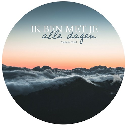 Muurcirkel 25 cm – Ik ben met je