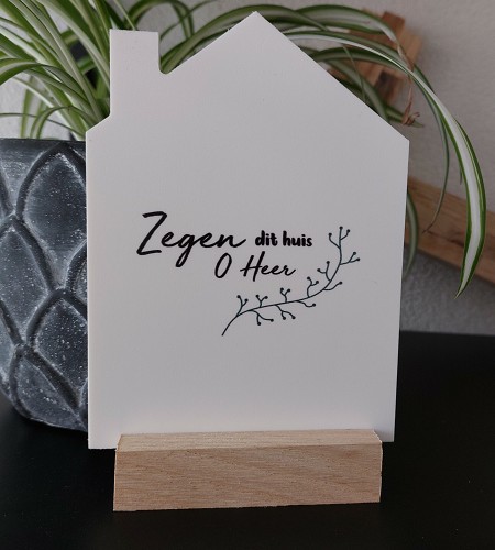 Huisje voor jou – Zegen dit huis (incl. standaard)