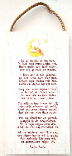 Ik ga slapen ik ben moe(klassieke tekst)