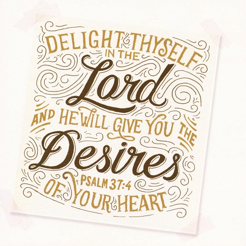 Delight in the Lord (prices per piece, sold per 3)