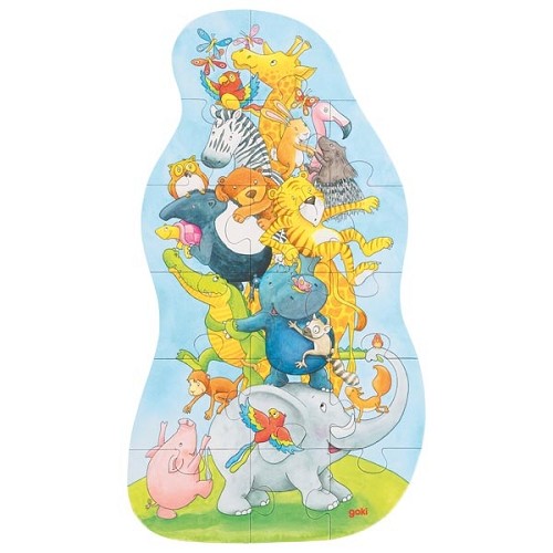 Puzzel XXL Dieren pyramide – 17 st