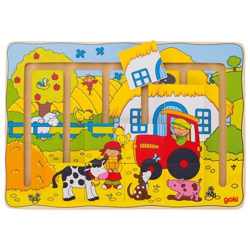 Schuifpuzzel, de boerderij!