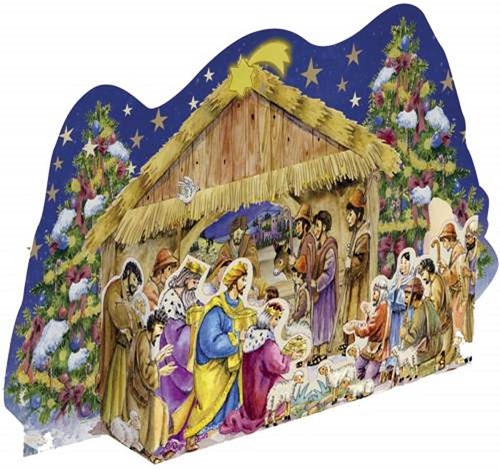 Adventscalendar Nativity 3D 26,5×36,5cm