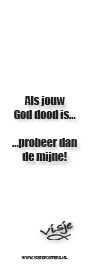 Boekenlegger Visje:  als jou God dood is