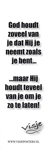 Boekenlegger Visje:  God houdt zoveel van