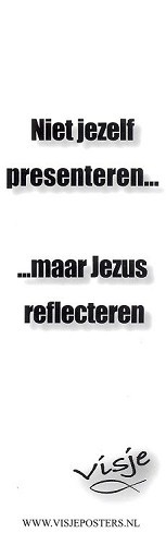 Boekenlegger Visje:  niet jezelf presenter