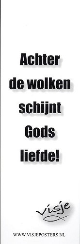 Boekenlegger Visje:  Achter de Wolken schijnt