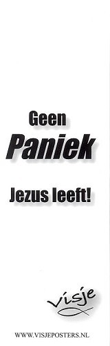 Boekenlegger Visje:  Geen Paniek Jezus Leeft