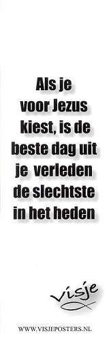 Boekenlegger Visje:  Als je voor Jezus kiest