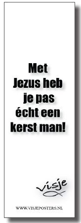 Boekenlegger Visje:  Met Jezus heb je pas echt een Kerst Man!