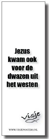 Boekenlegger Visje:  Jezus Kwam ook voor Dwazen