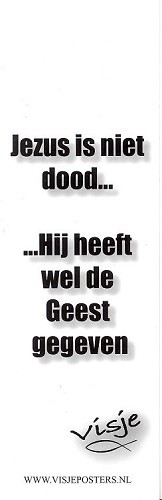 Boekenlegger Visje:  Jezus is niet dood…