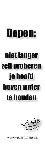 Boekenlegger Visje: Dopen niet Langer Zelf Proberen