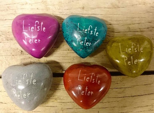 Liefste peter lichtblauw hart steen