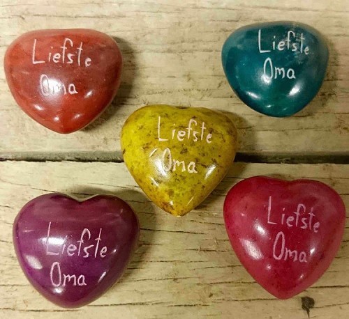 Liefste oma groen hart steen