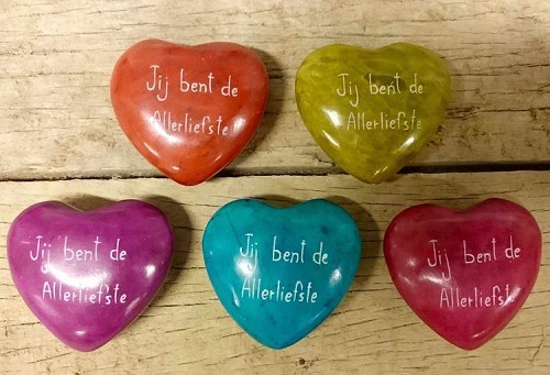 Jij bent de allerliefste paars hart stee