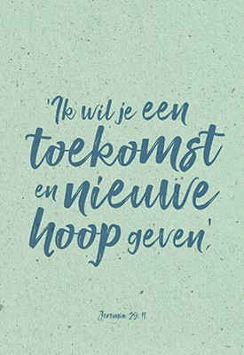 Wenskaart Ik wil je een toekomst en nieu