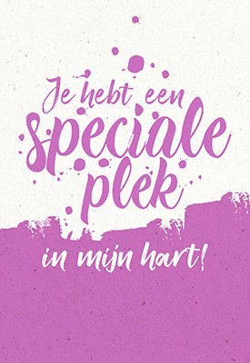 Wenskaart je hebt een speciale plek in m
