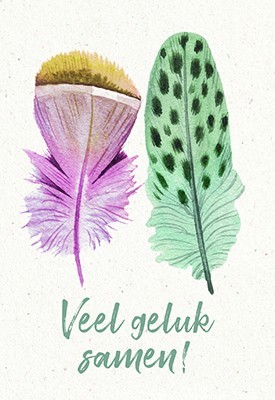 Wenskaart Veel Geluk Samen