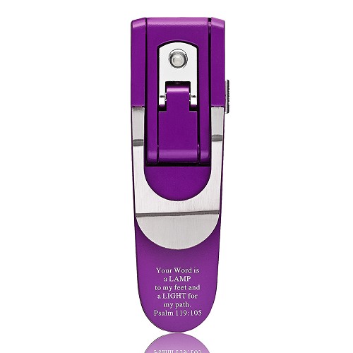 Your word is a lamp – Purple colored