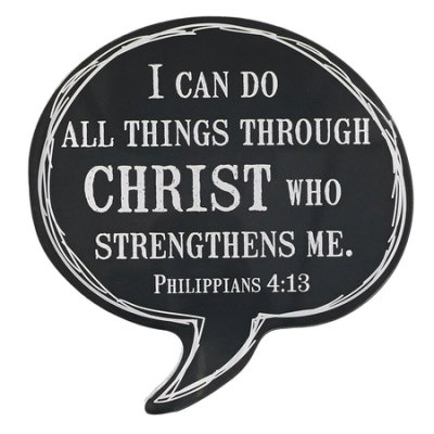 I can do all things through – Black