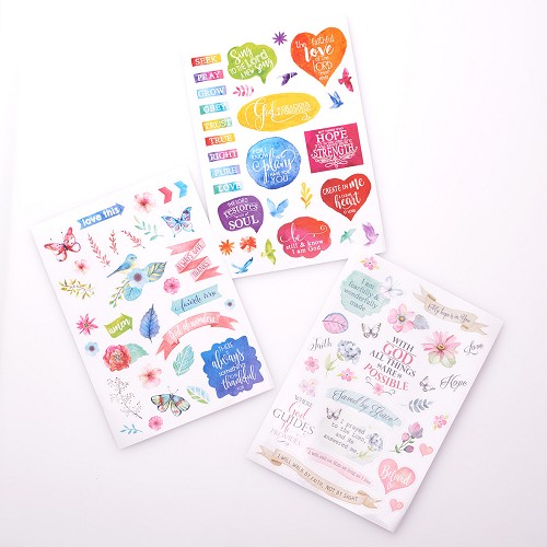 Full color sticker set – Set of 3 sheets