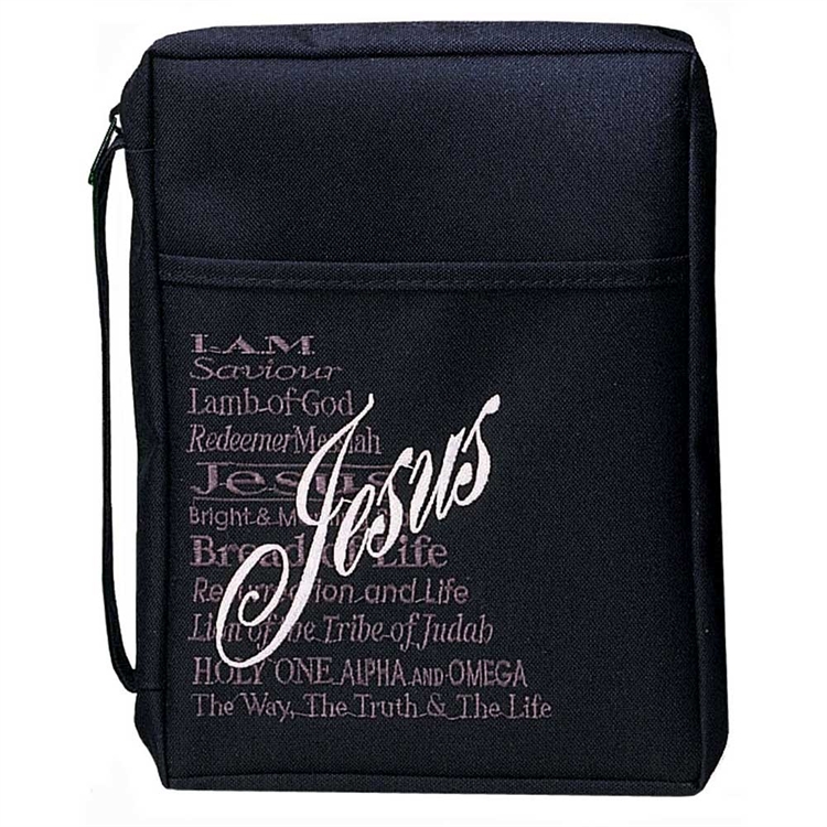 Biblecover medium black names of Jesus