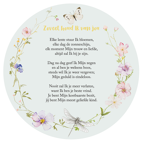 Wandcirkel Zoveel houd Ik van jou