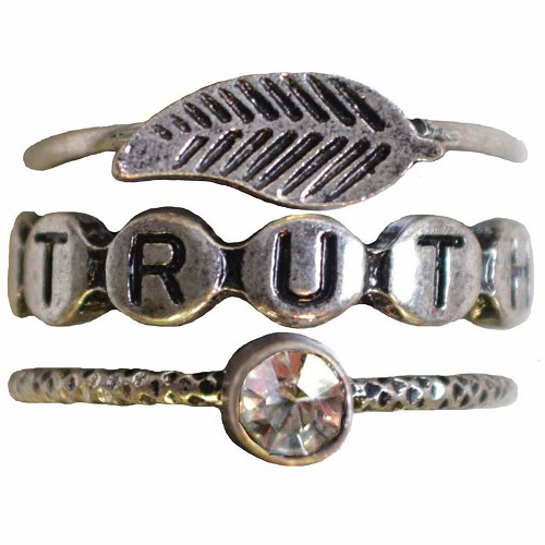 Truth – Set of 3 rings – Size 9