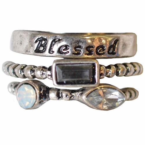 Blessed – Set of 3 rings – Size 6