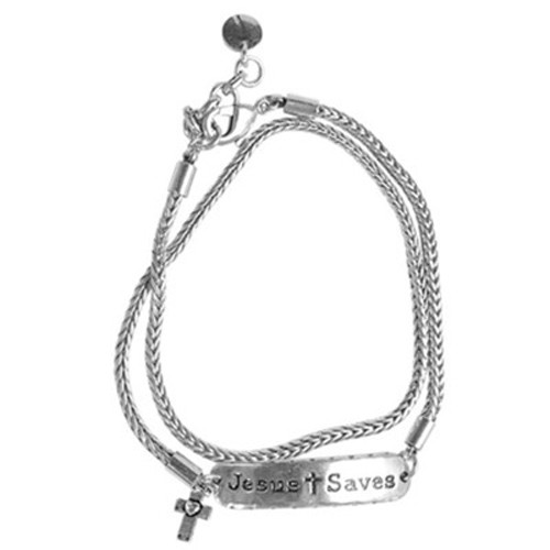 Jesus saves – Silvertone