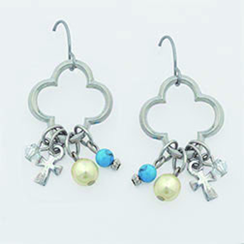 Clover cross and beads