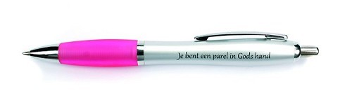 Balpen roze je bent een parel in Gods ha