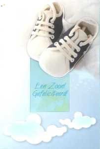 Wenskaart geboorte zoon