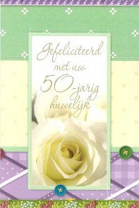 Wenskaart 50 jaar getrouwd