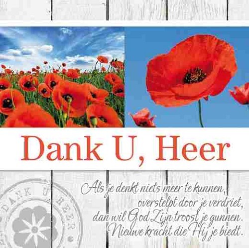 Wenskaart Dank U, Heer