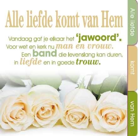 Wenskaart Alle liefde komt van Hem
