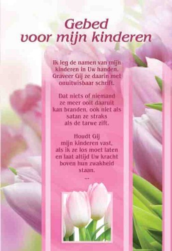 Wenskaart gebed voor mijn kinderen
