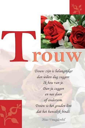 Wenskaart 25 Jaar getrouwd