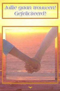 Wenskaart jullie gaan trouwen