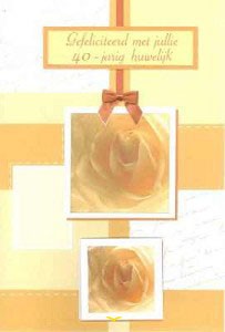 Wenskaart 40 jaar getrouwd