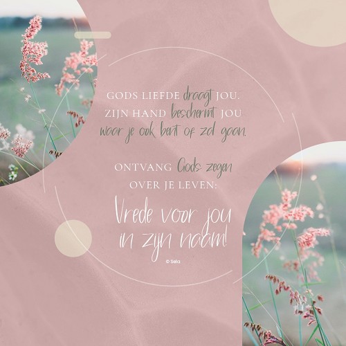 Enkele Kaart Gods liefde draagt jou