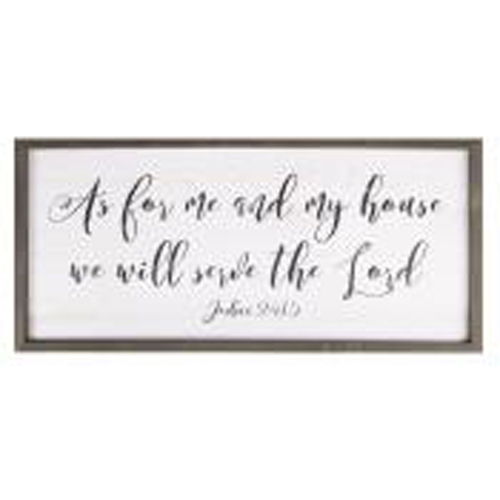 As for me and my house – Joshua 24:15
